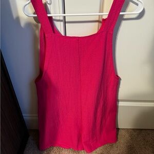 Pink romper overalls size small